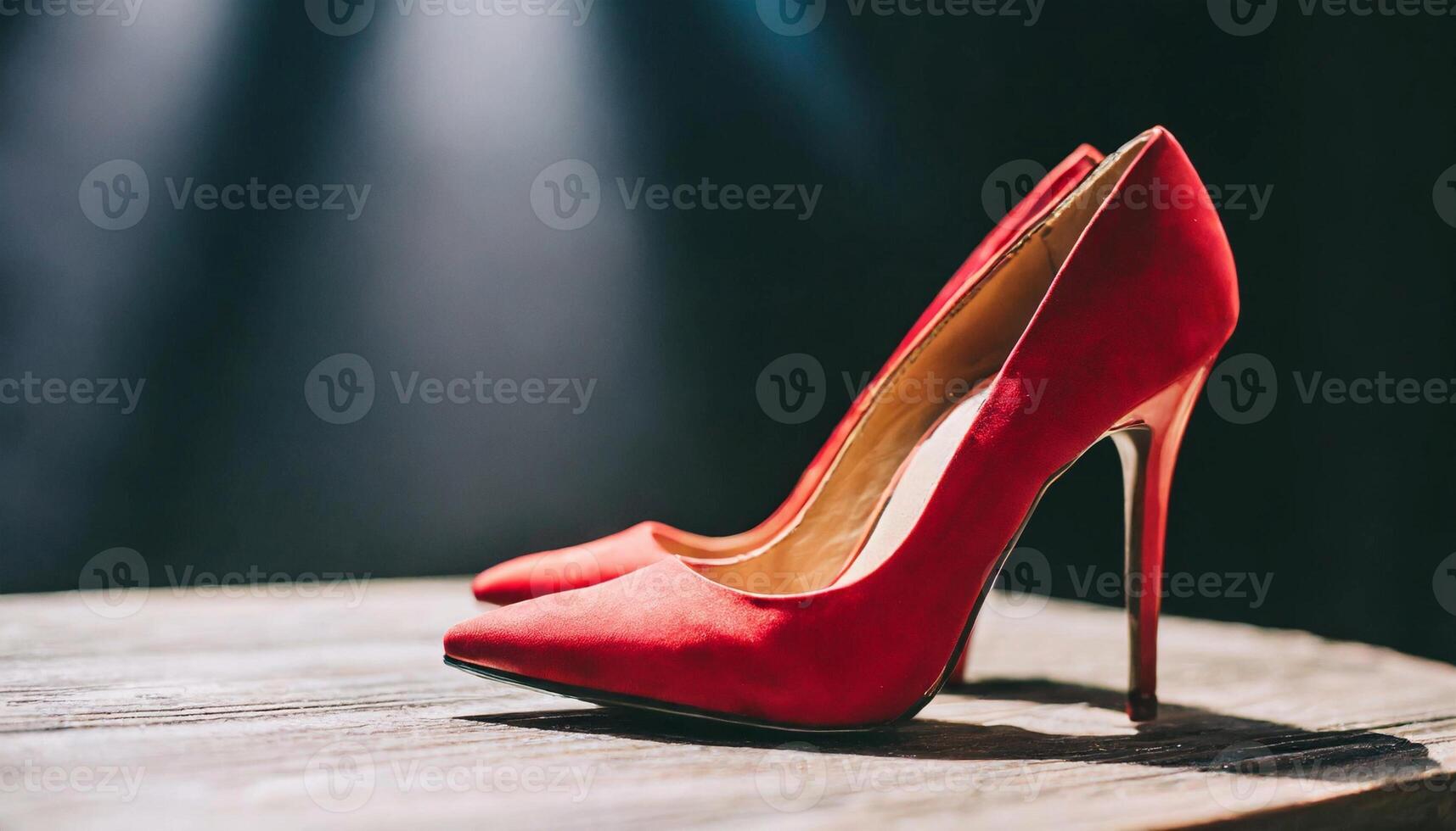 Stylish leather high heel shoes. Woman footwear. Fashion boutique. photo