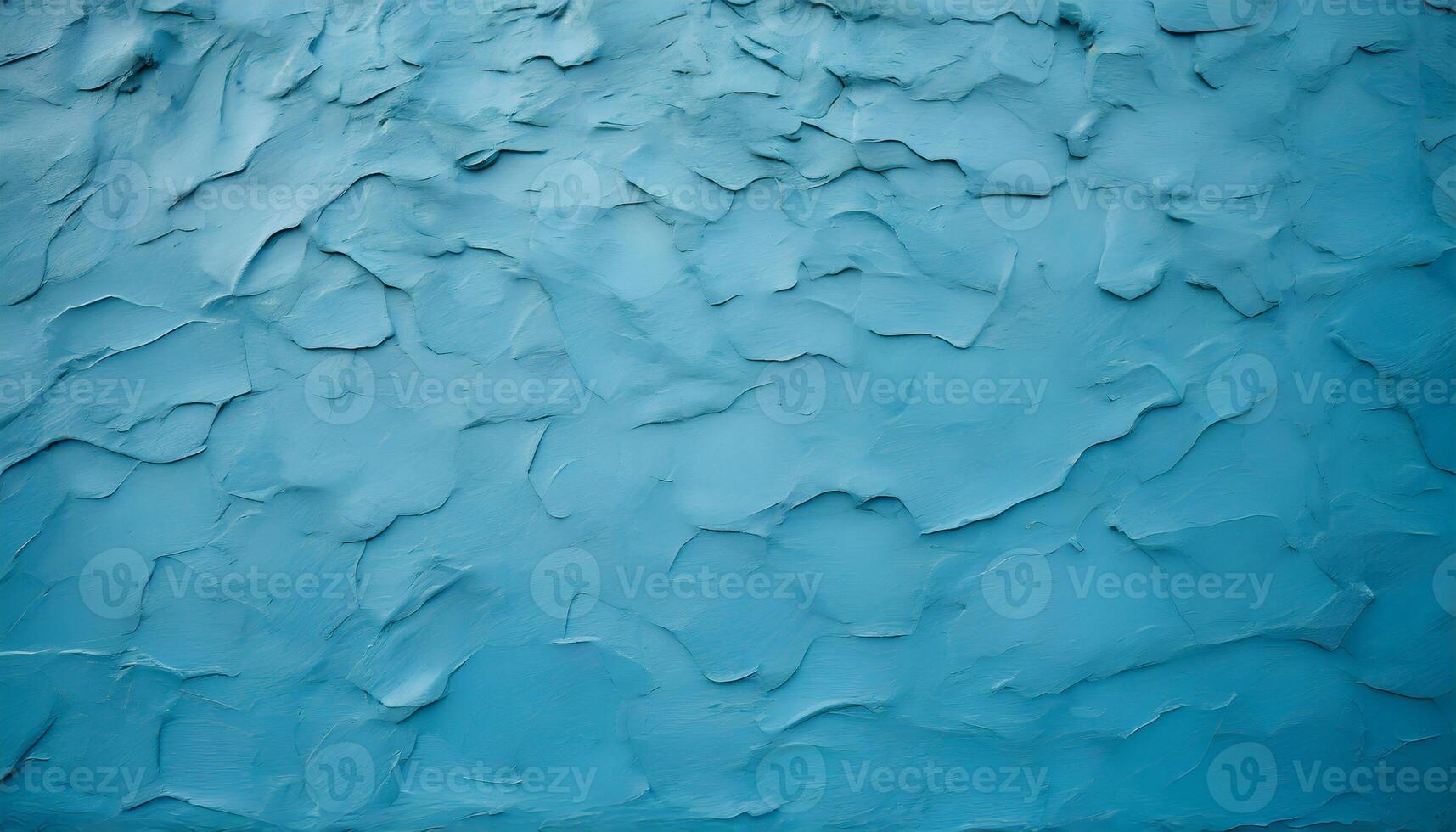 Texture of bright blue putty wall. photo