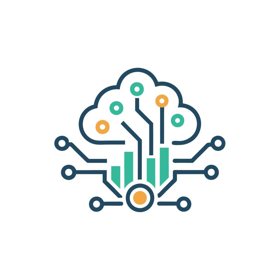 Creative and Elegant Minimalistic Logo Design for Technology and Software Company vector