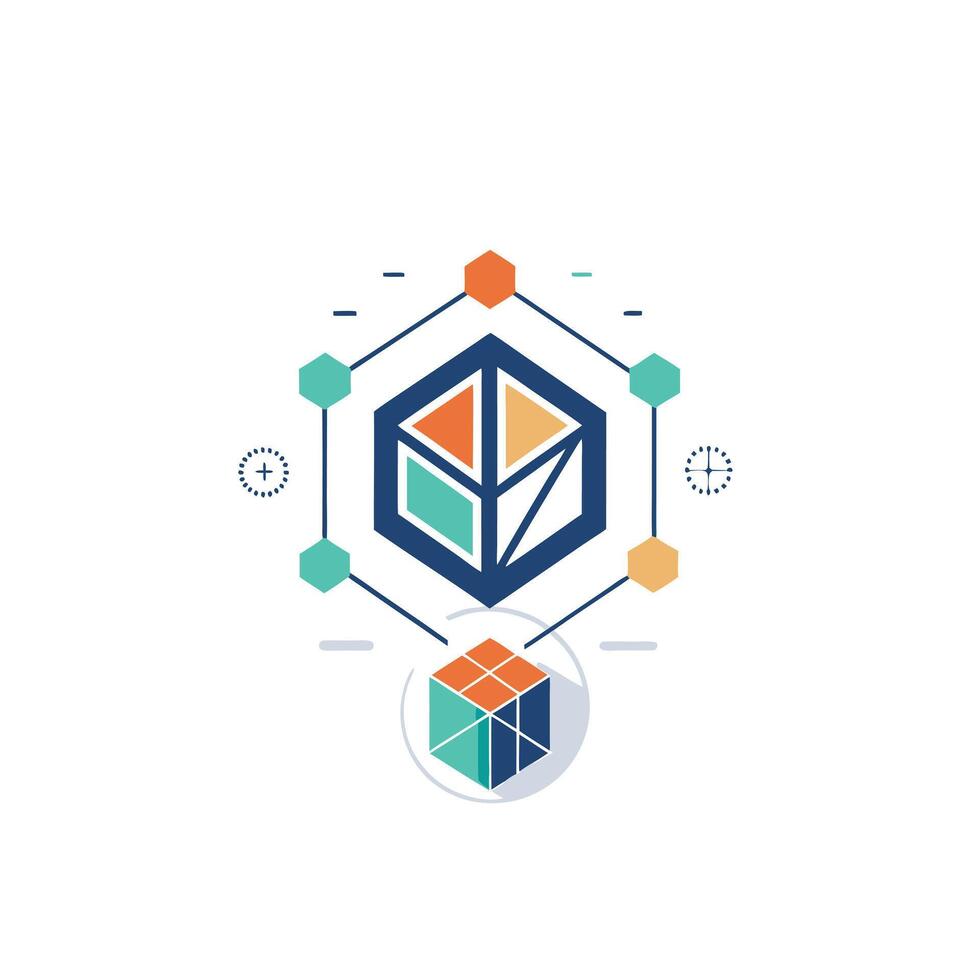 Creative and Elegant Minimalistic Logo Design for Technology and Software Company vector