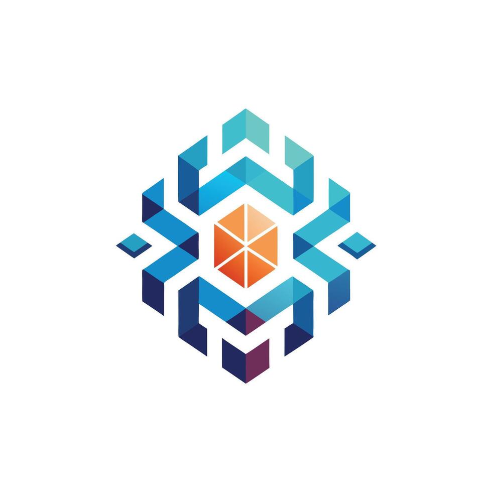 Creative and Elegant Minimalistic Logo Design for Technology and Software Company vector