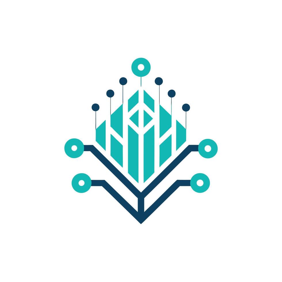 Creative and Elegant Minimalistic Logo Design for Technology and Software Company vector