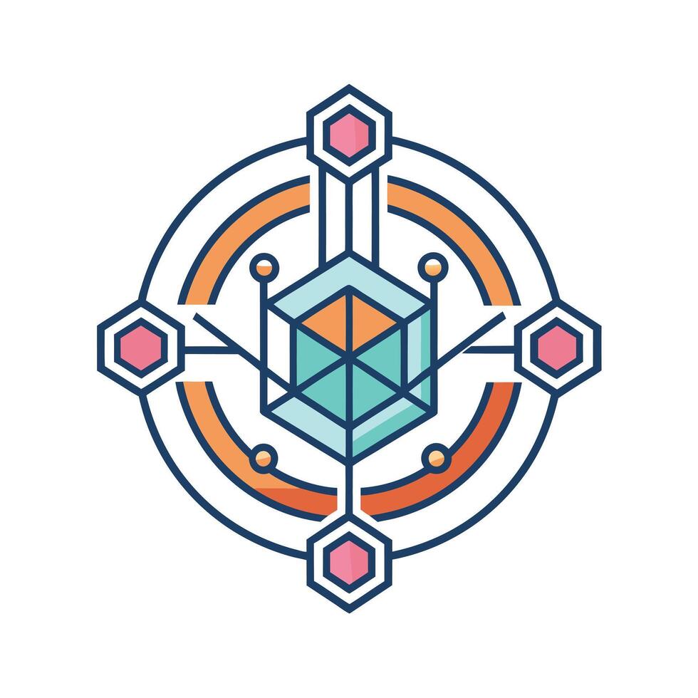 Creative and Elegant Minimalistic Logo Design for Technology and Software Company vector