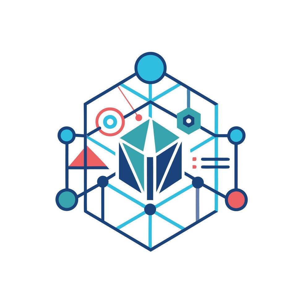 Creative and Elegant Minimalistic Logo Design for Technology and Software Company vector