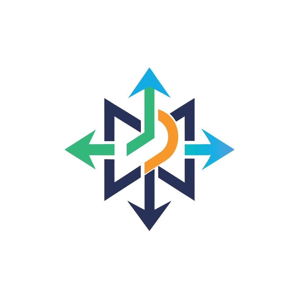 Creative and Elegant Minimalistic Logo Design for Technology and Software Company vector