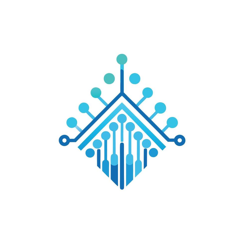 Creative and Elegant Minimalistic Logo Design for Technology and Software Company vector