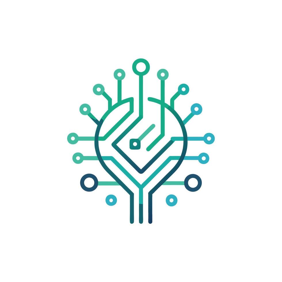 Creative and Elegant Minimalistic Logo Design for Technology and Software Company vector