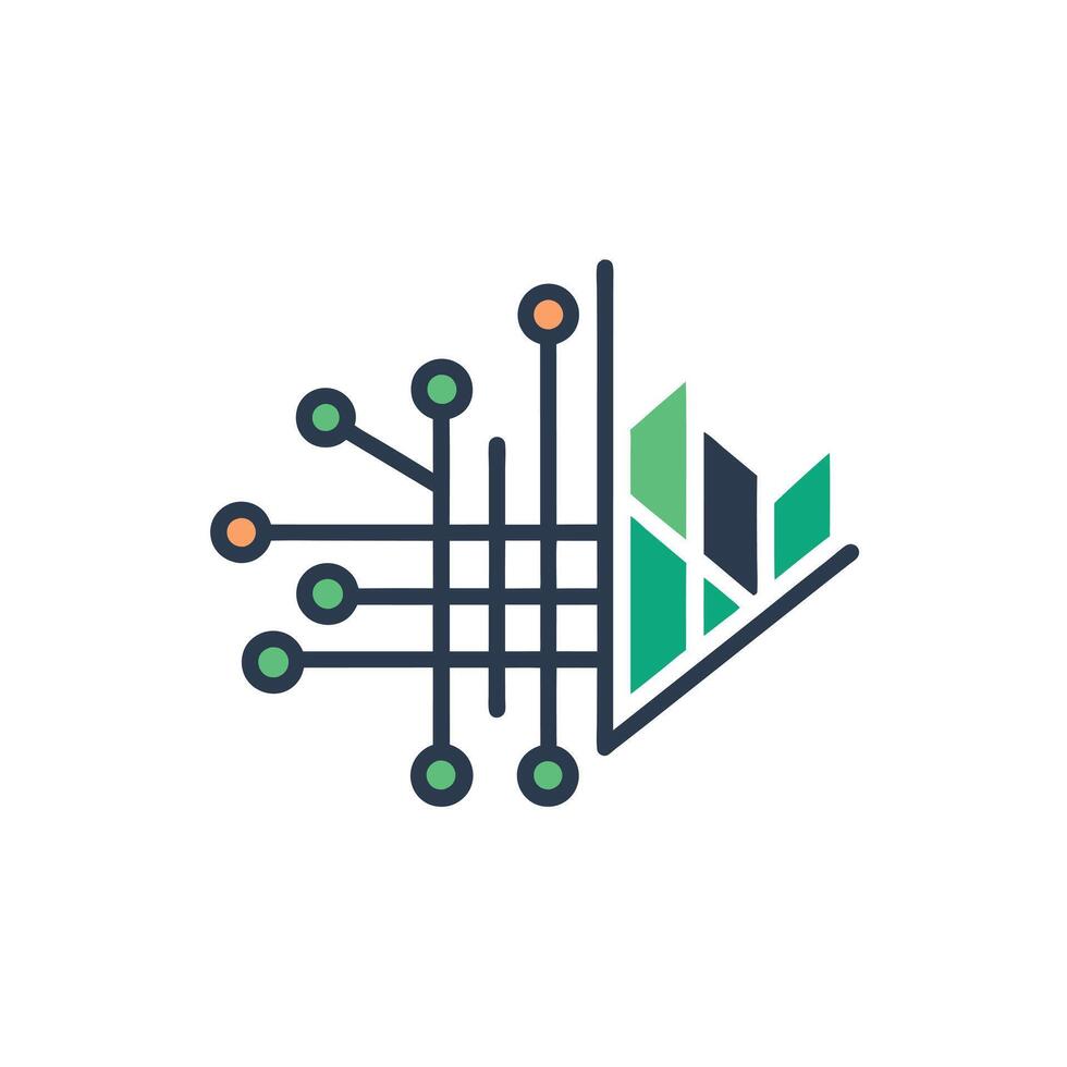 Creative and Elegant Minimalistic Logo Design for Technology and Software Company vector