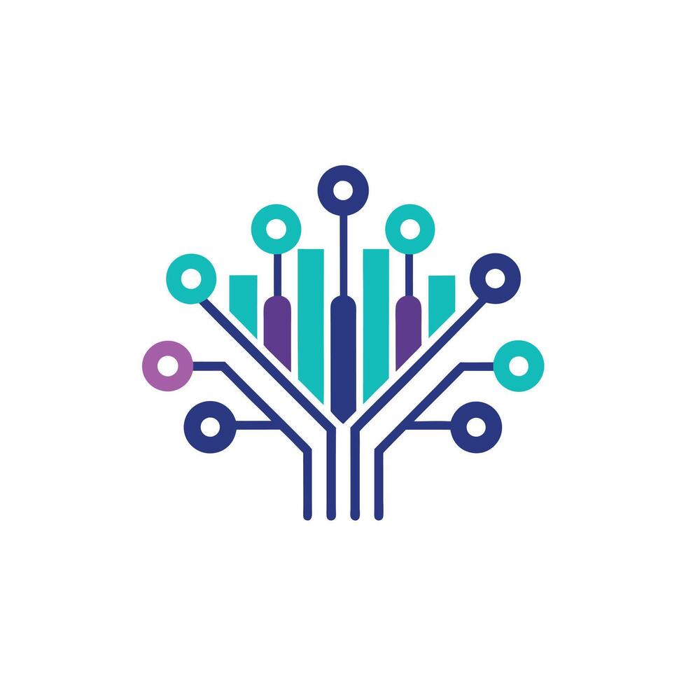 Creative and Elegant Minimalistic Logo Design for Technology and Software Company vector