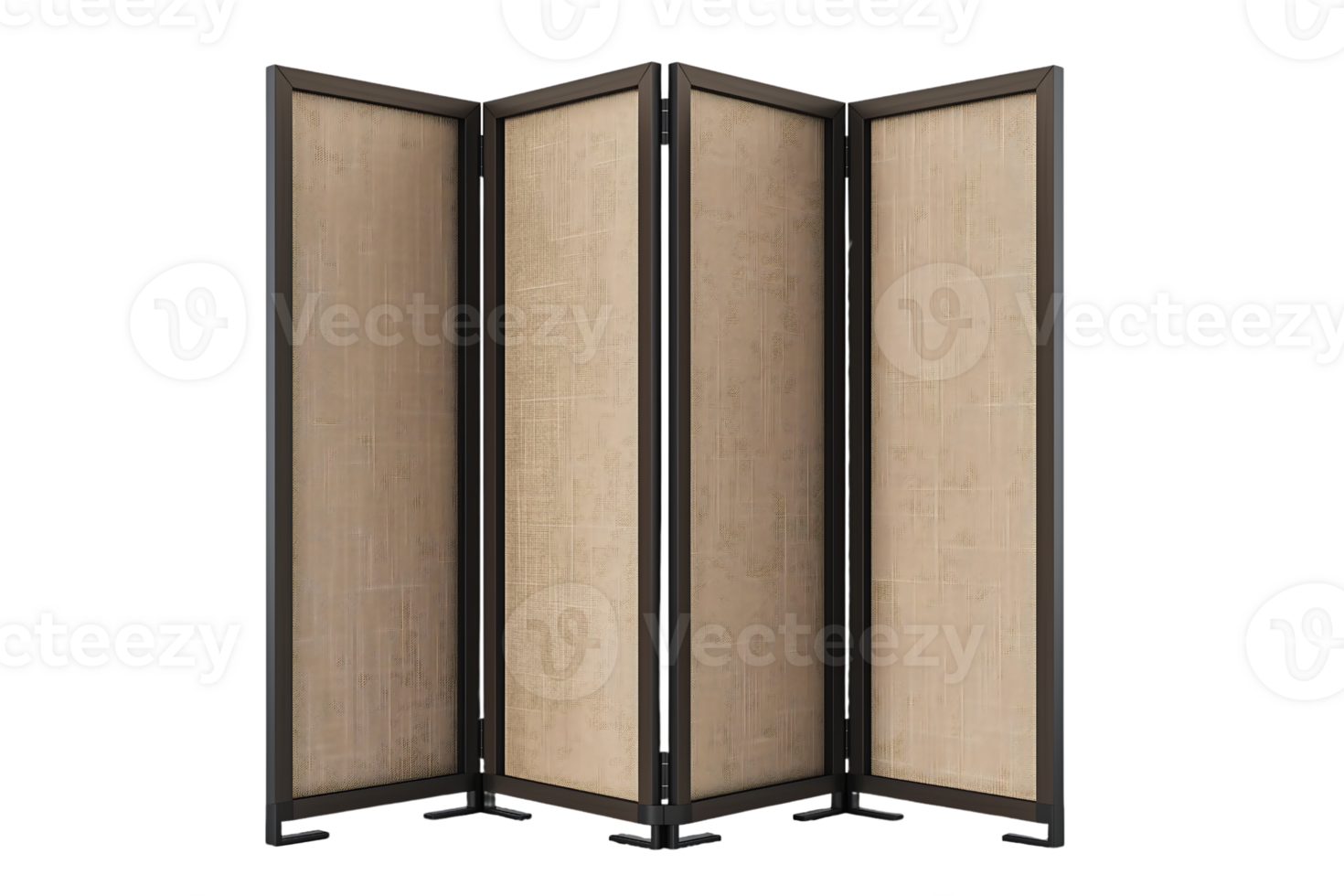 foldable modern room dividers on transparent background png