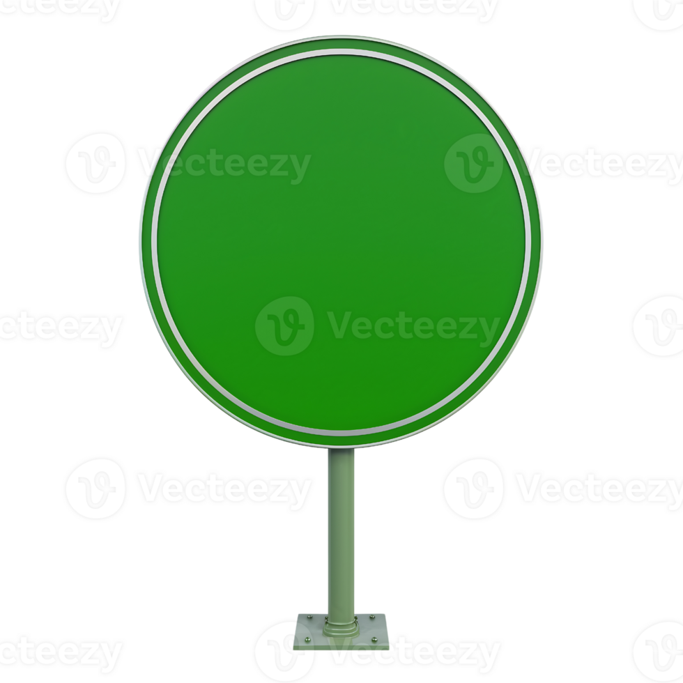 green traffic sign on a plain on transparent background png