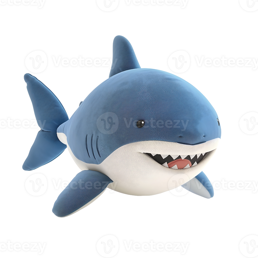 whale children plush toy on transparent background png