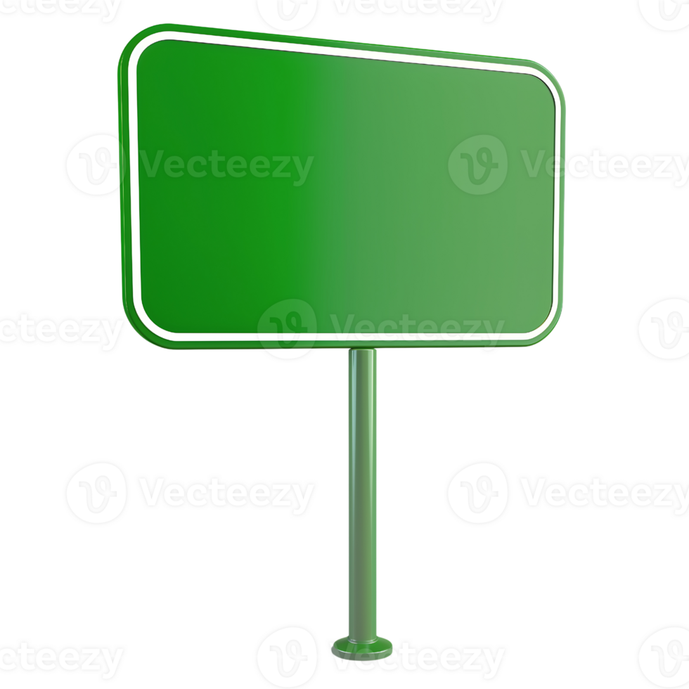 green traffic sign on a plain on transparent background png