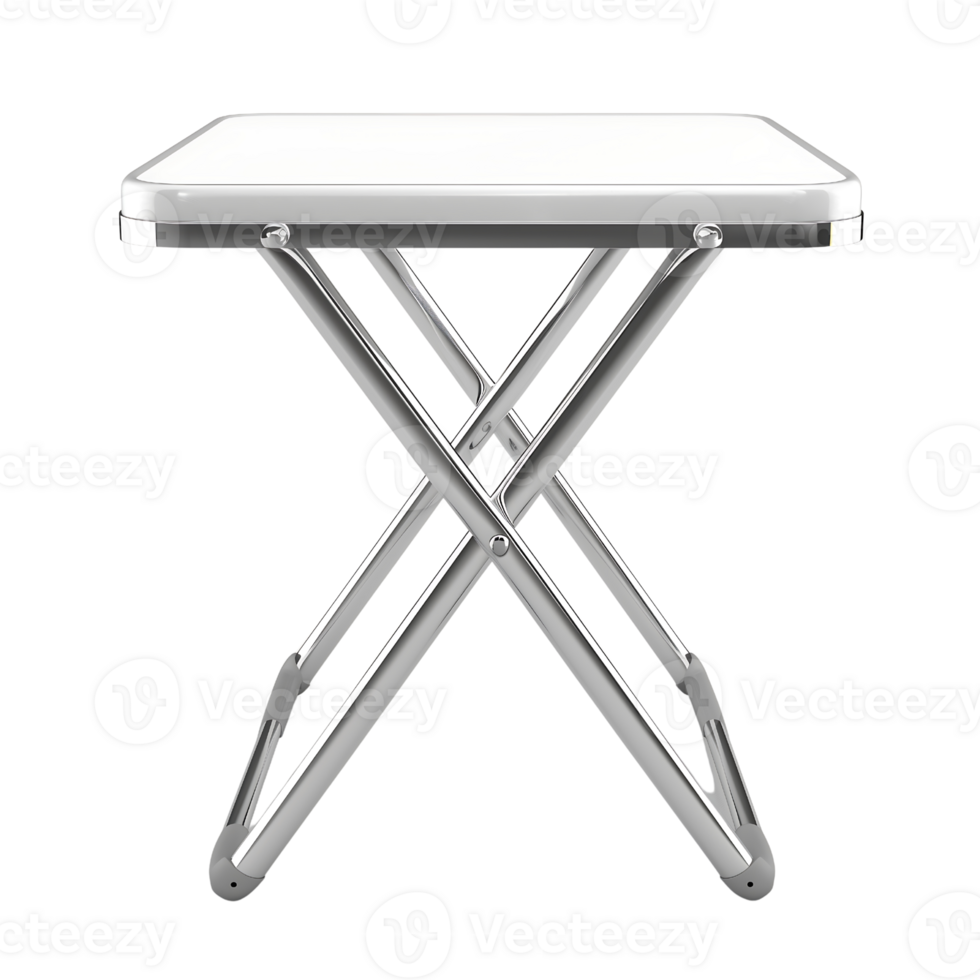 modern mini folding table on transparent background png