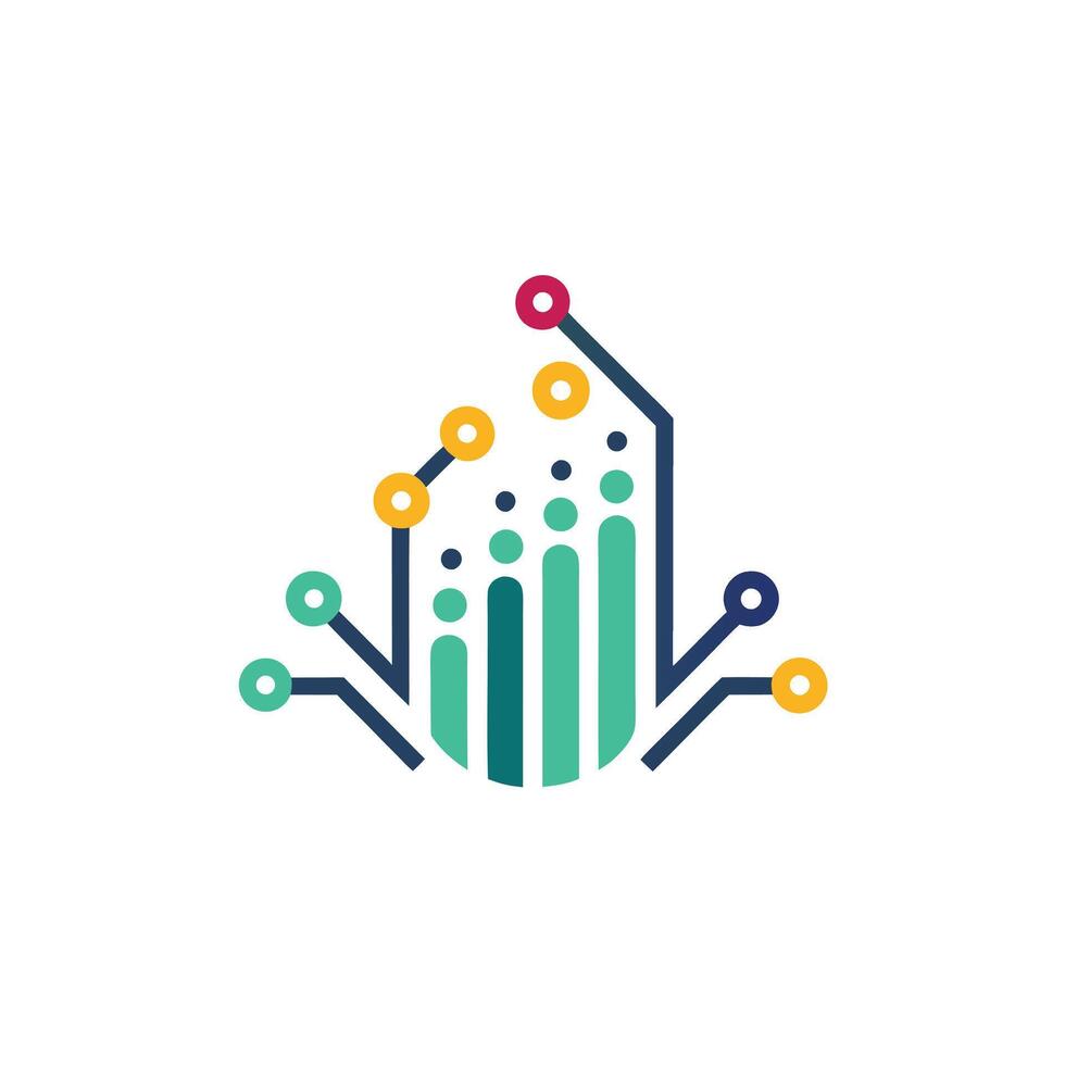 Creative and Elegant Minimalistic Logo Design for Technology and Software Company vector