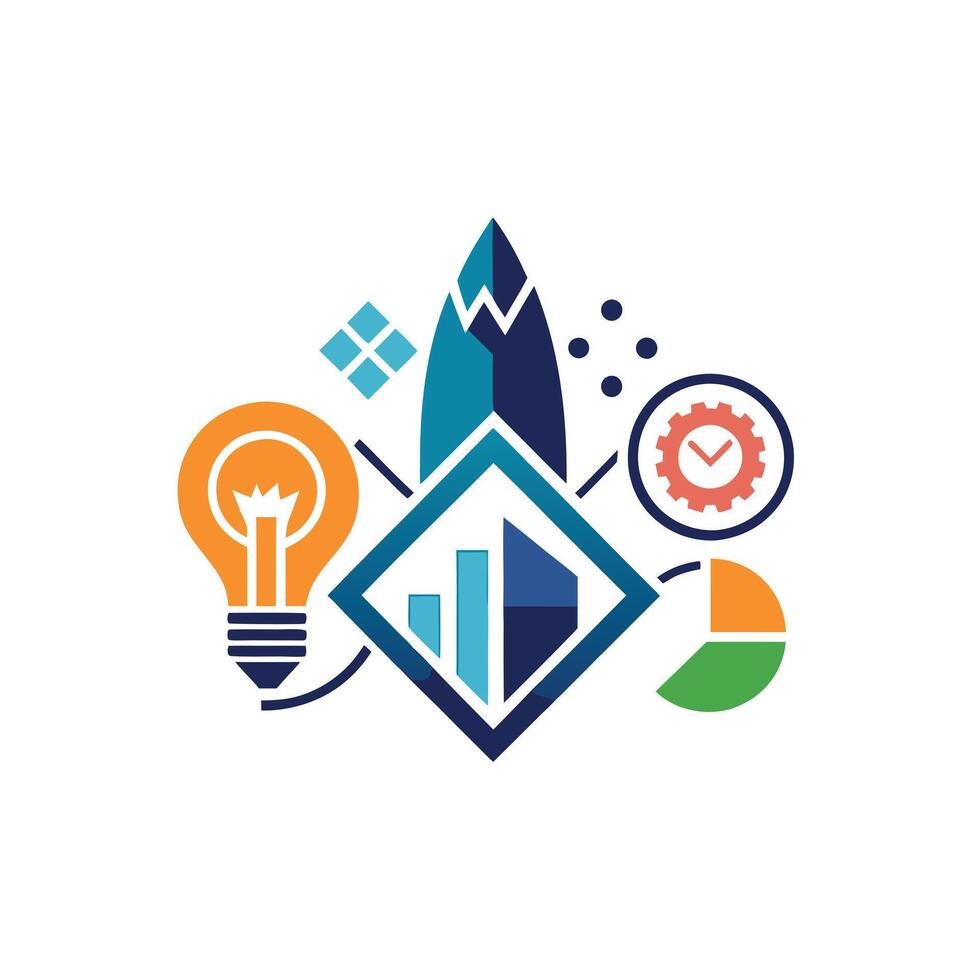 Creative and Elegant Minimalistic Logo Design for Technology and Software Company vector