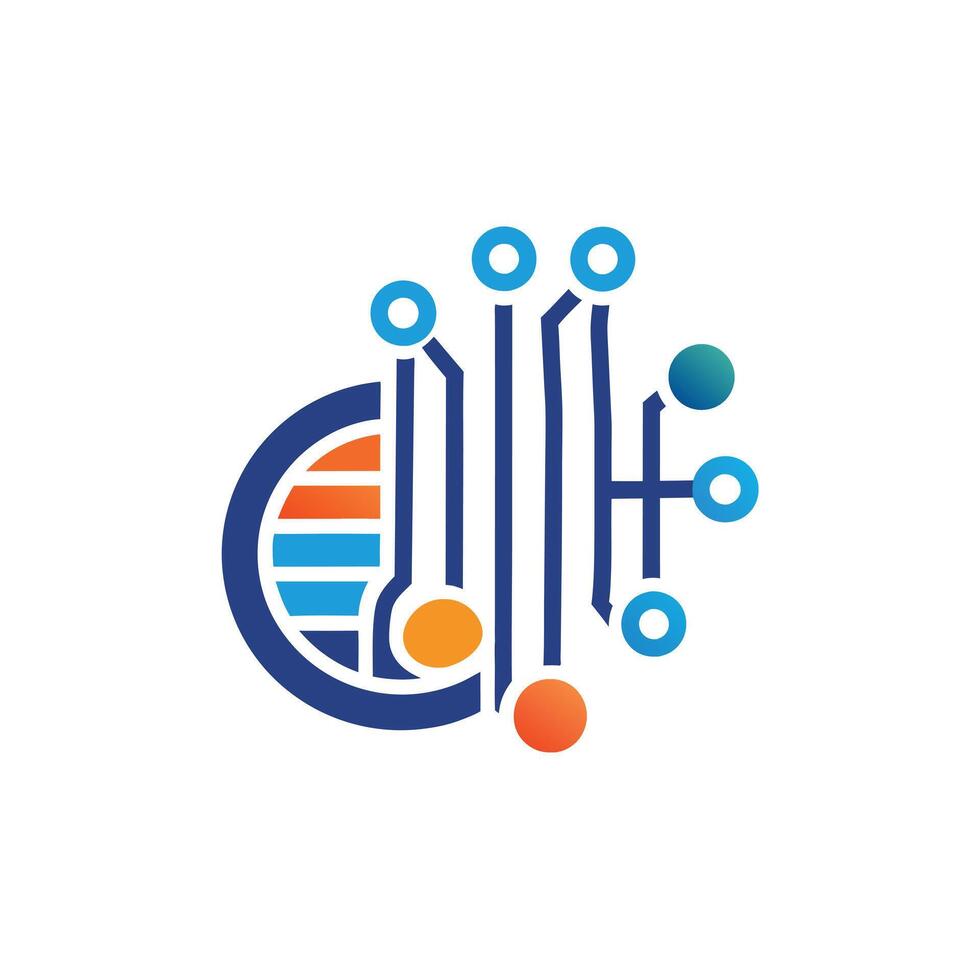Creative and Elegant Minimalistic Logo Design for Technology and Software Company vector