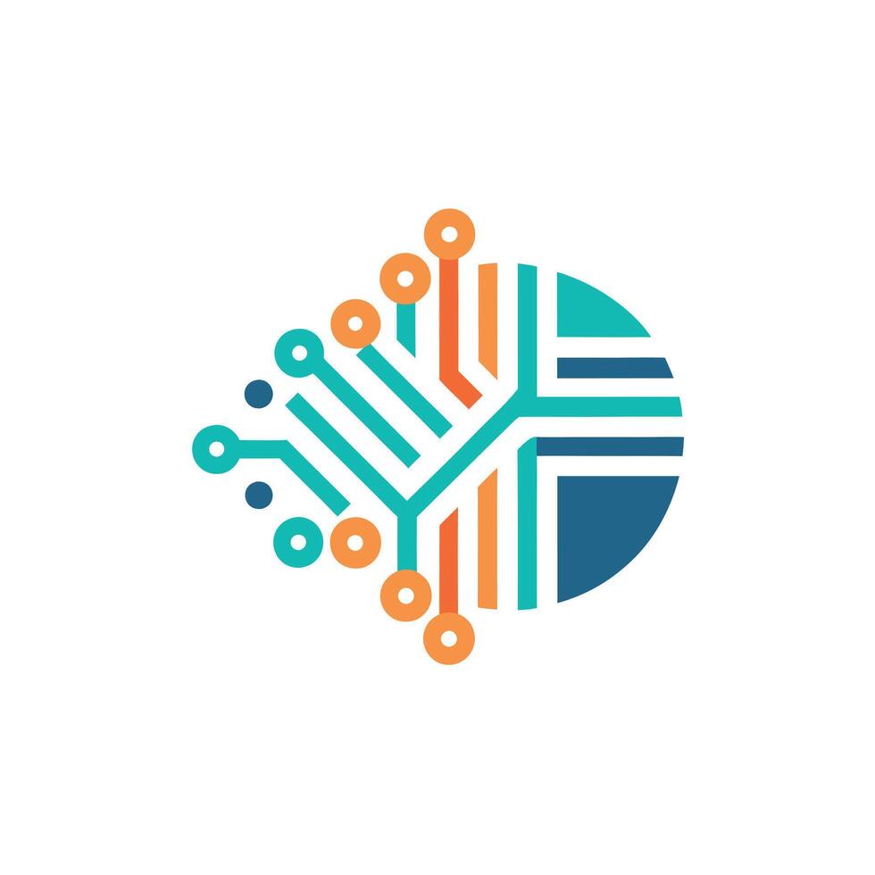Creative and Elegant Minimalistic Logo Design for Technology and Software Company vector