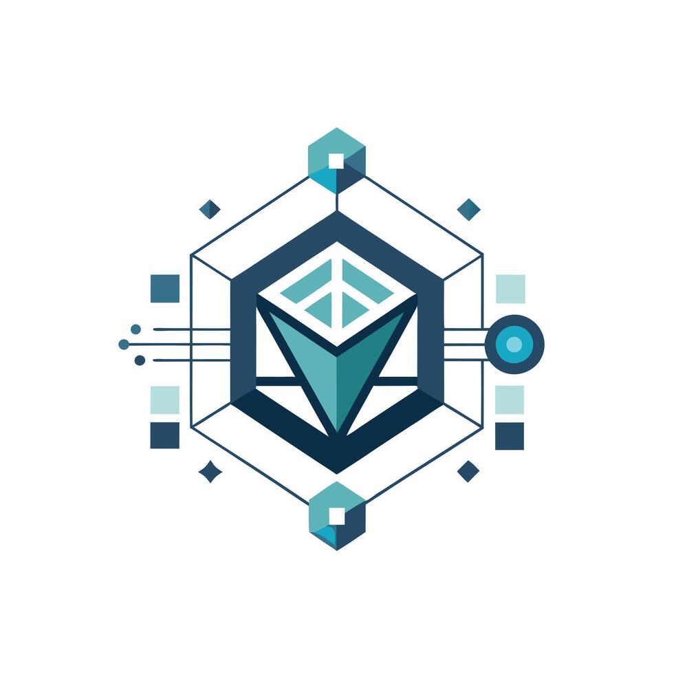 Creative and Elegant Minimalistic Logo Design for Technology and Software Company vector