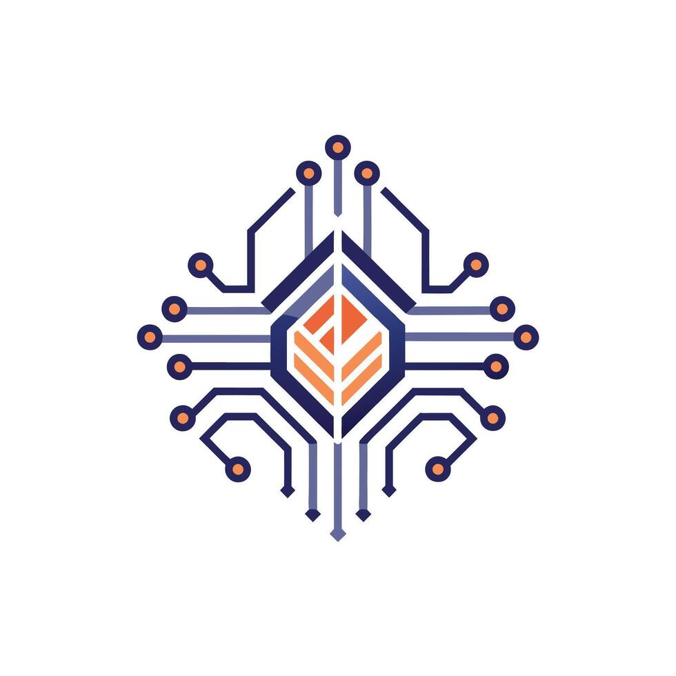 Creative and Elegant Minimalistic Logo Design for Technology and Software Company vector