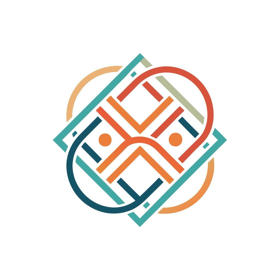 Creative and Elegant Minimalistic Logo Design for Technology and Software Company vector