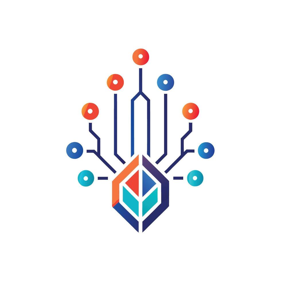 Creative and Elegant Minimalistic Logo Design for Technology and Software Company vector