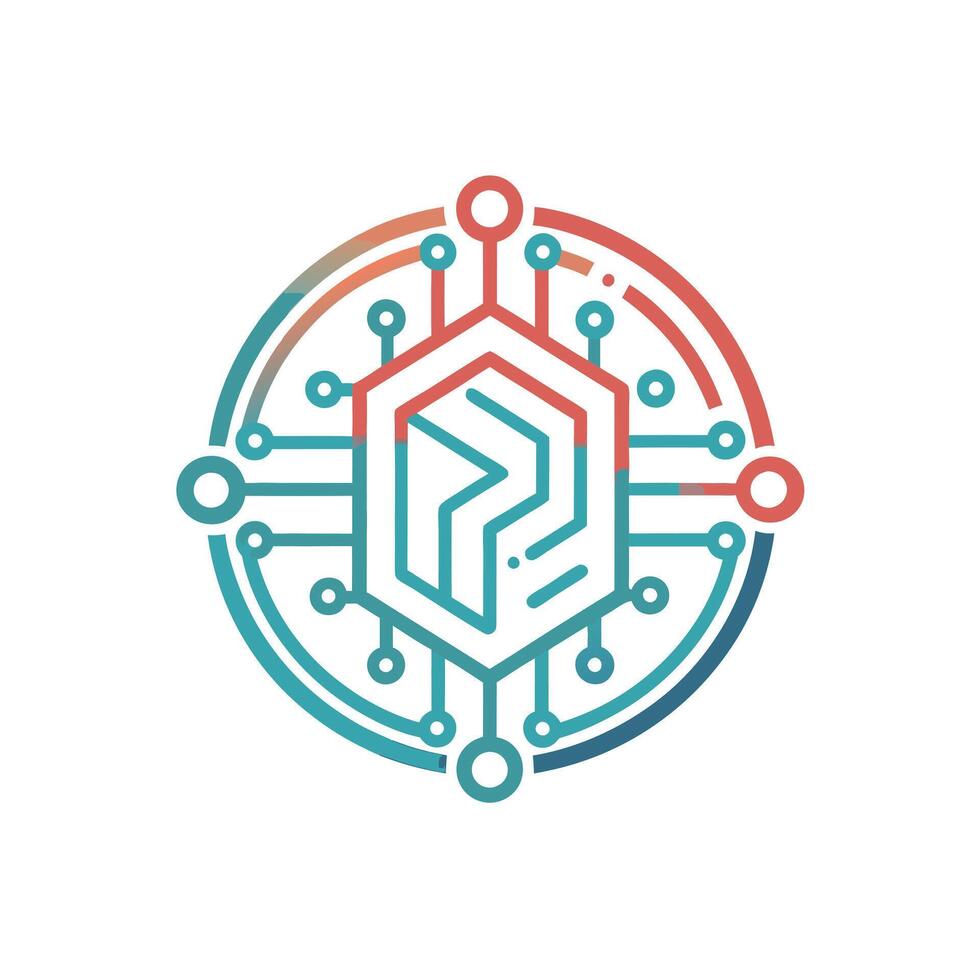 Creative and Elegant Minimalistic Logo Design for Technology and Software Company vector