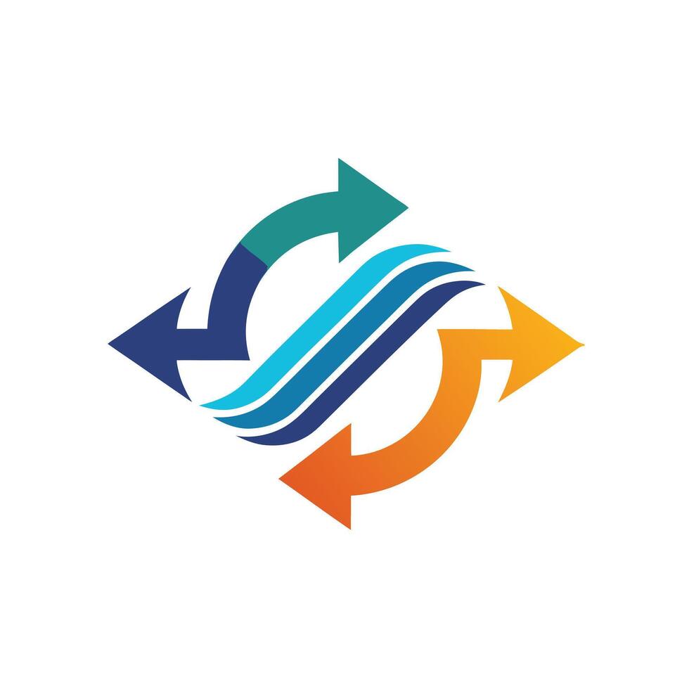 Creative and Elegant Minimalistic Logo Design for Technology and Software Company vector