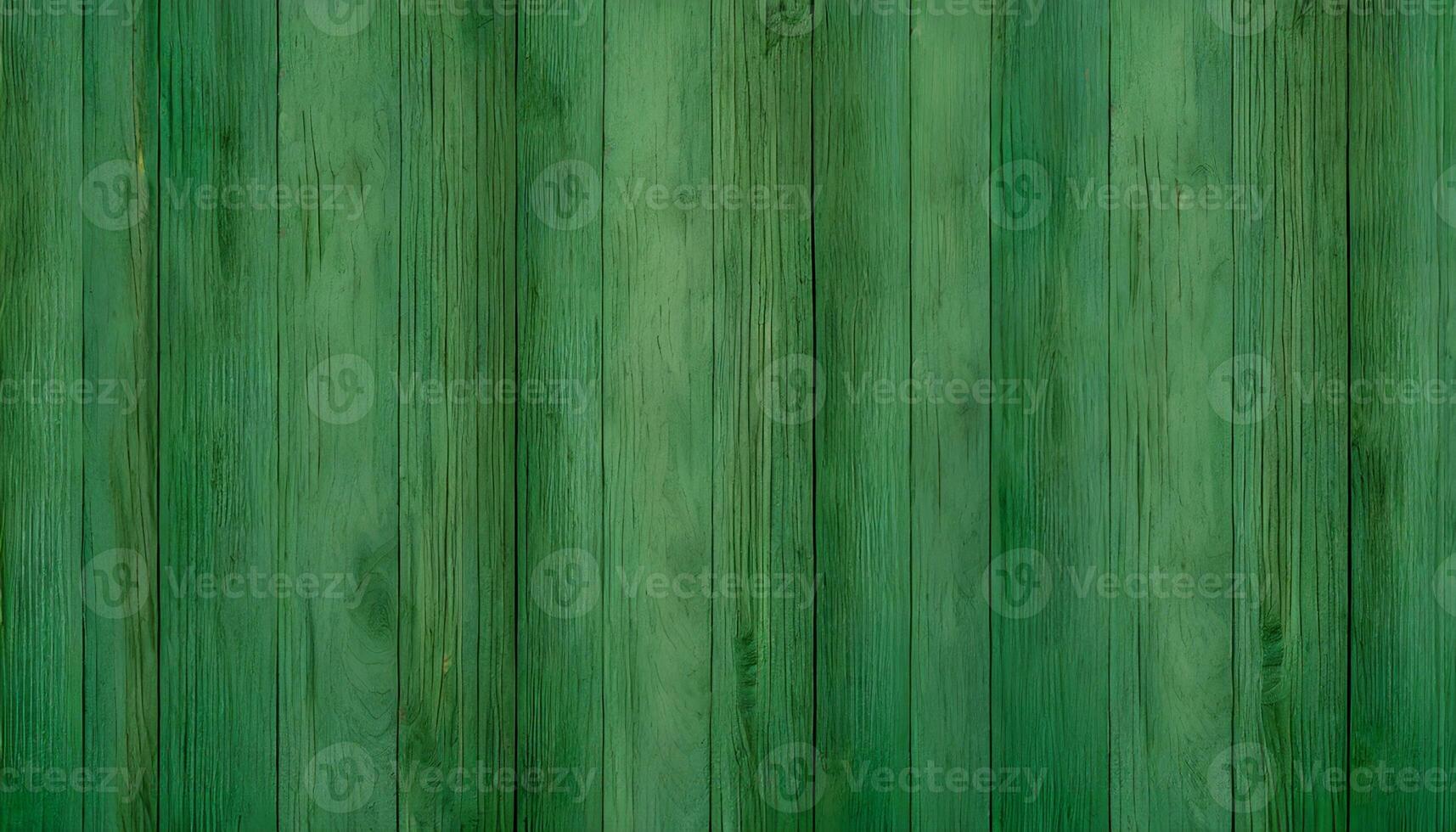 Wooden background painted in green color. photo