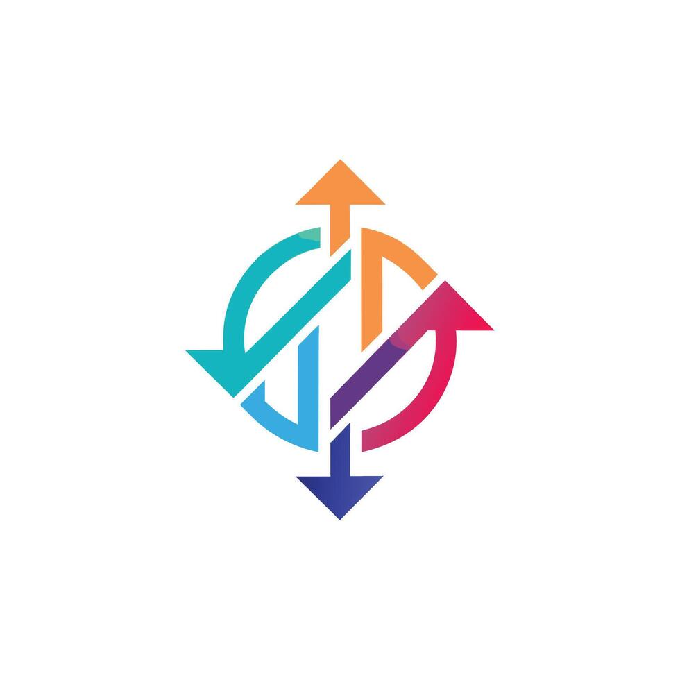 Creative and Elegant Minimalistic Logo Design for Technology and Software Company vector