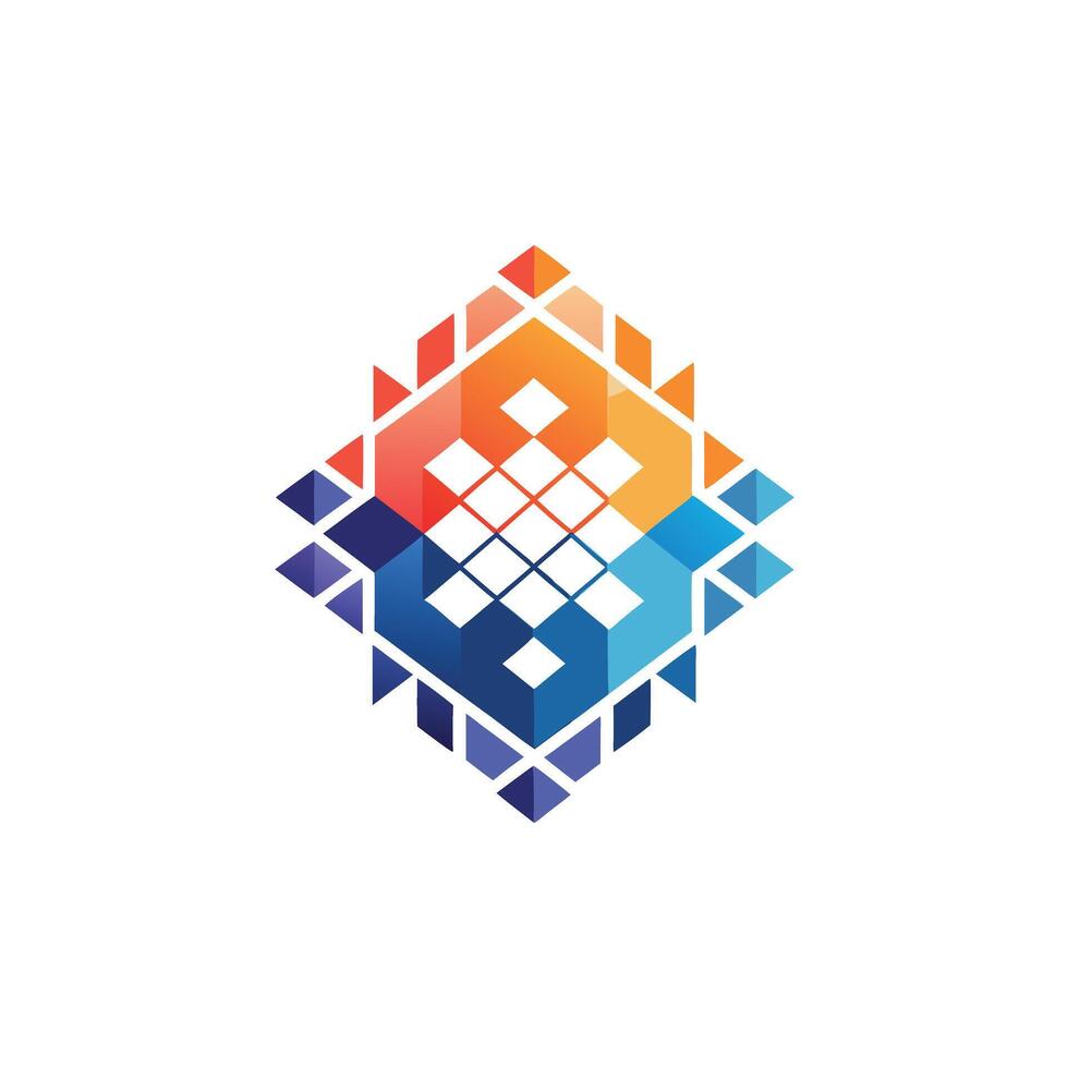 Creative and Elegant Minimalistic Logo Design for Technology and Software Company vector