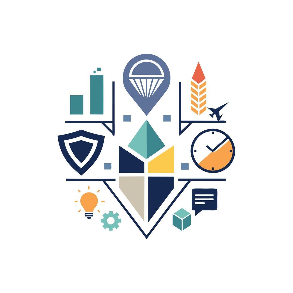 Creative and Elegant Minimalistic Logo Design for Technology and Software Company vector