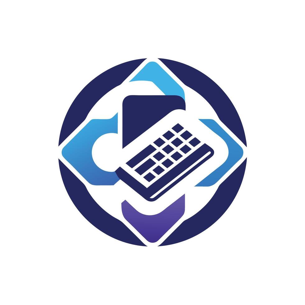 Creative and Elegant Minimalistic Logo Design for Technology and Software Company vector