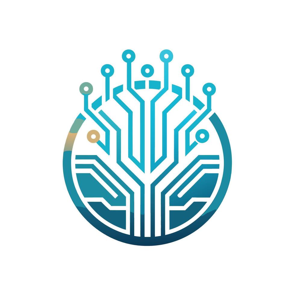 Creative and Elegant Minimalistic Logo Design for Technology and Software Company vector