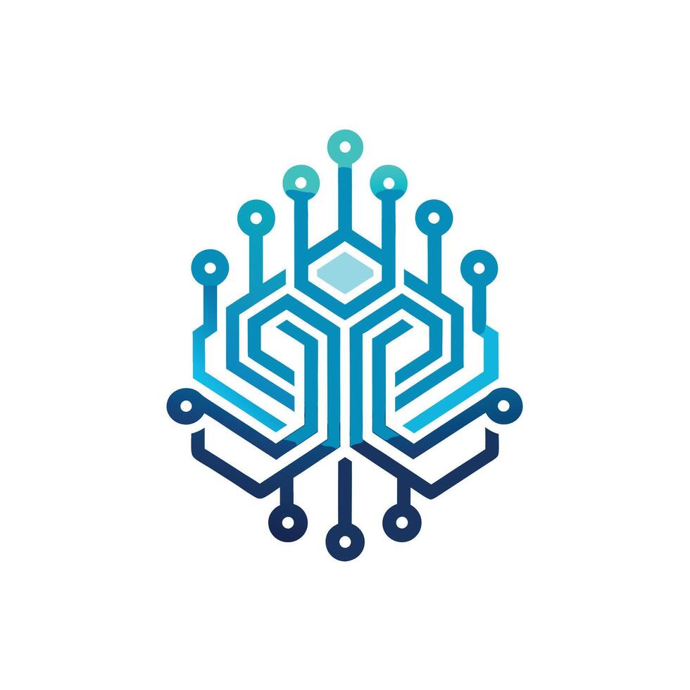 Creative and Elegant Minimalistic Logo Design for Technology and Software Company vector