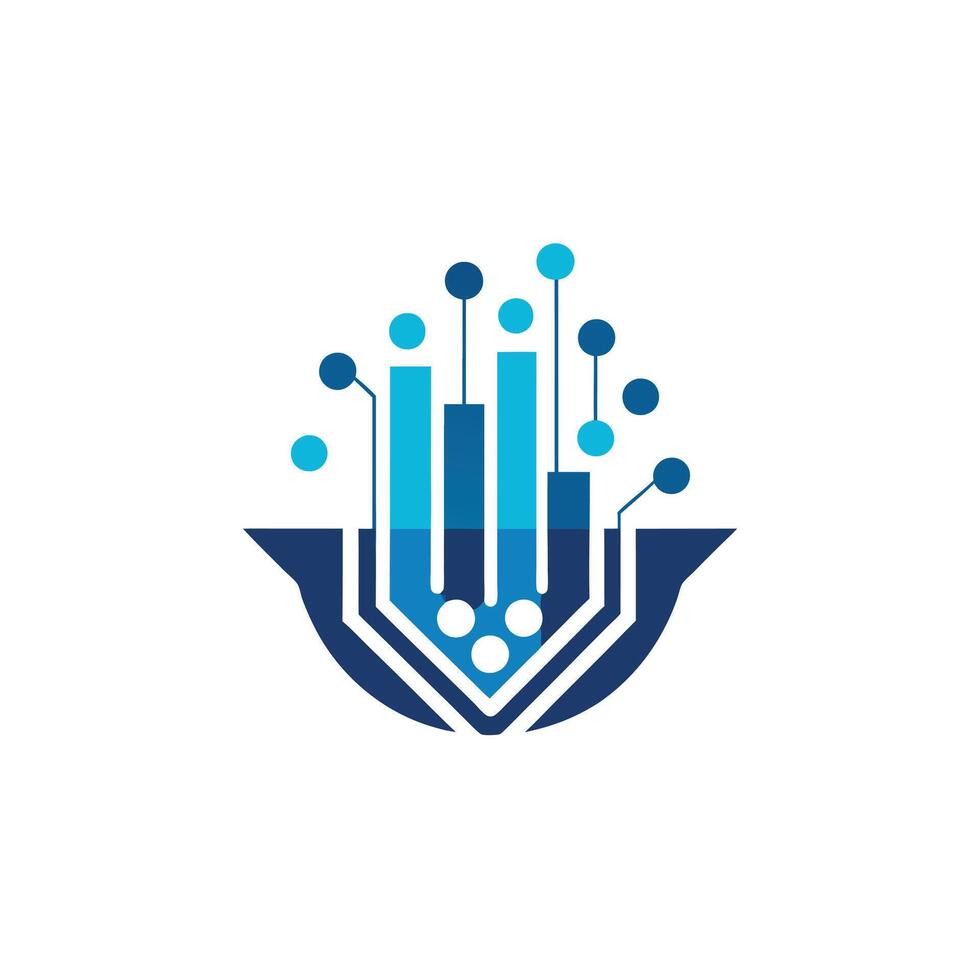 Creative and Elegant Minimalistic Logo Design for Technology and Software Company vector