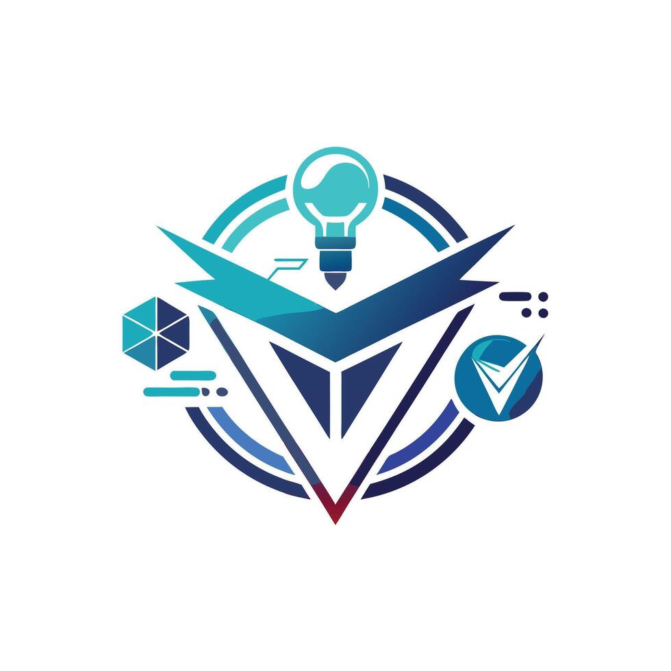 Creative and Elegant Minimalistic Logo Design for Technology and Software Company vector