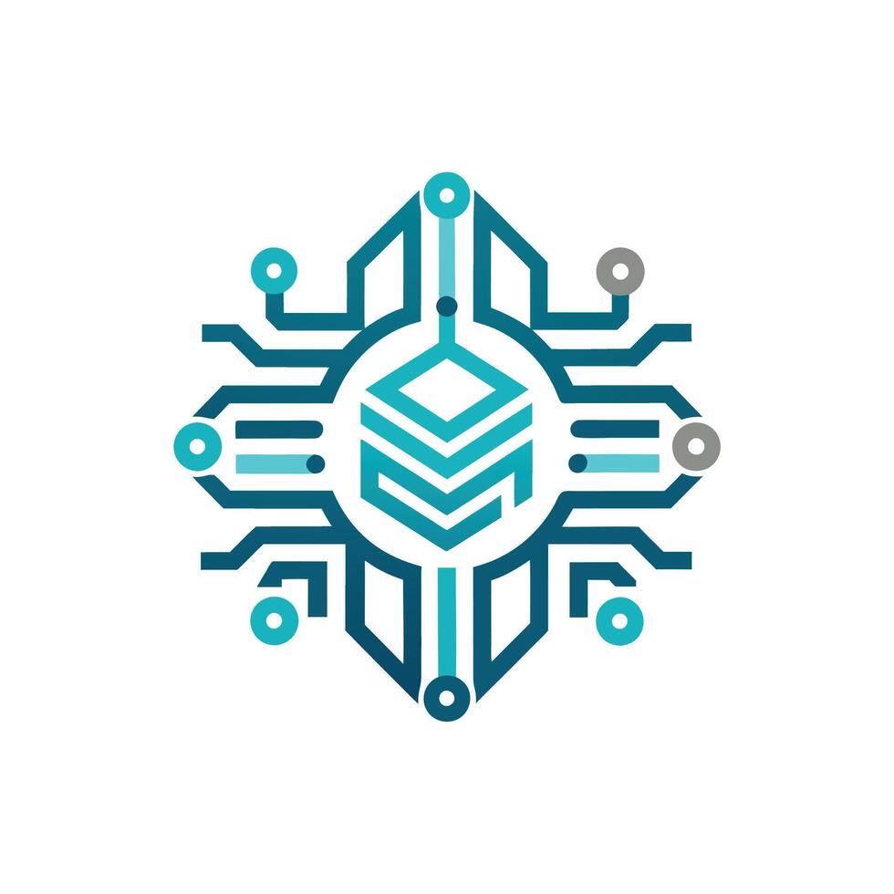 Creative and Elegant Minimalistic Logo Design for Technology and Software Company vector