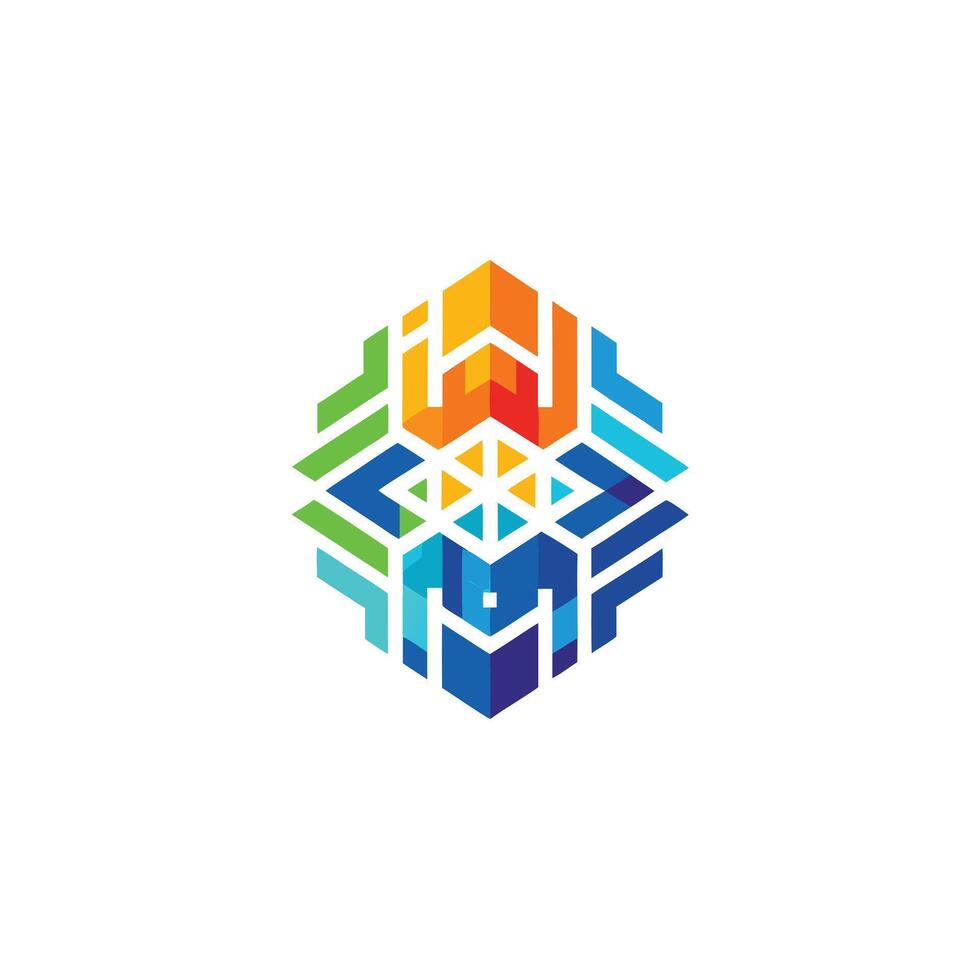 Creative and Elegant Minimalistic Logo Design for Technology and Software Company vector