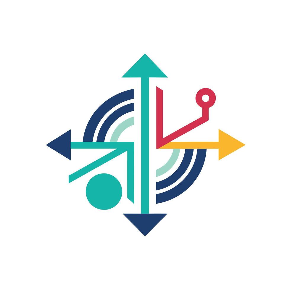 Creative and Elegant Minimalistic Logo Design for Technology and Software Company vector
