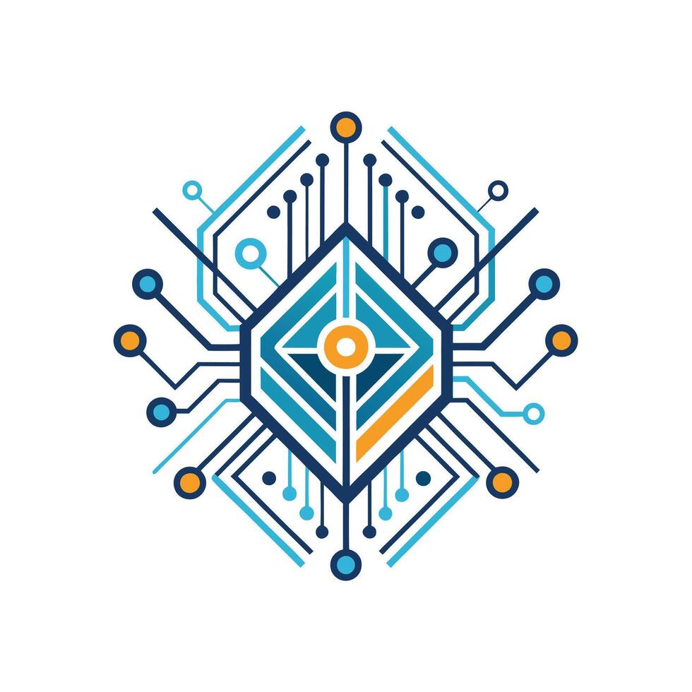 Creative and Elegant Minimalistic Logo Design for Technology and Software Company vector