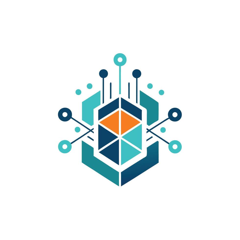 Creative and Elegant Minimalistic Logo Design for Technology and Software Company vector