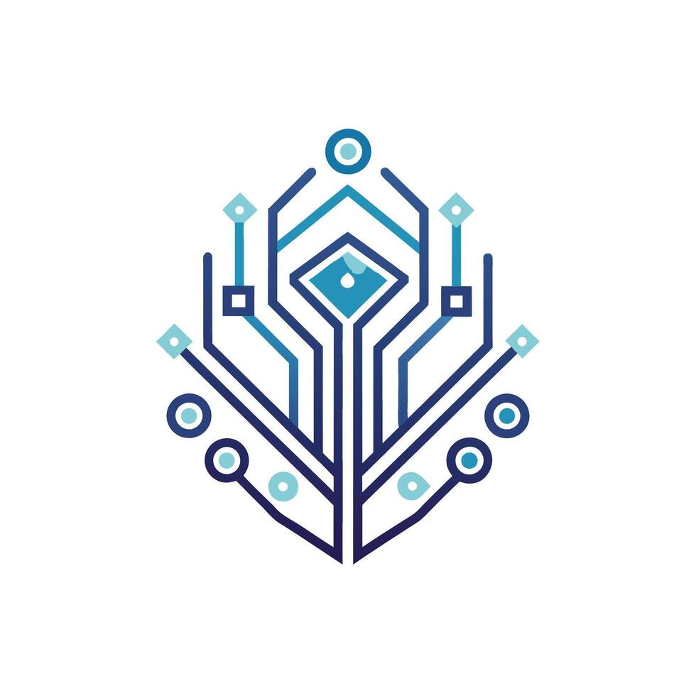 Creative and Elegant Minimalistic Logo Design for Technology and Software Company vector