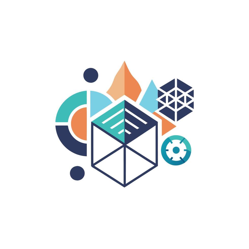 Creative and Elegant Minimalistic Logo Design for Technology and Software Company vector