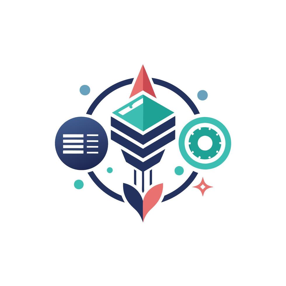 Creative and Elegant Minimalistic Logo Design for Technology and Software Company vector