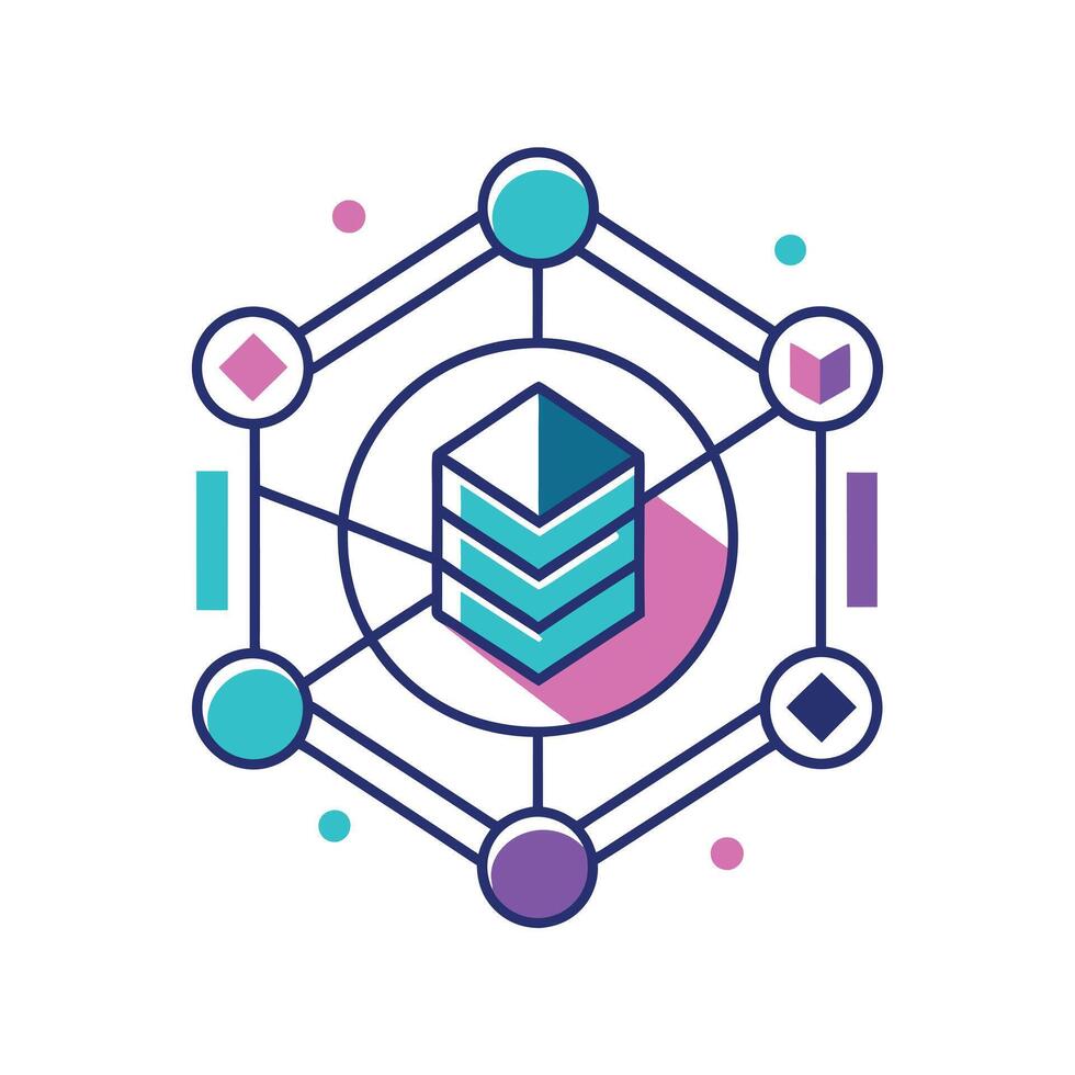 Creative and Elegant Minimalistic Logo Design for Technology and Software Company vector