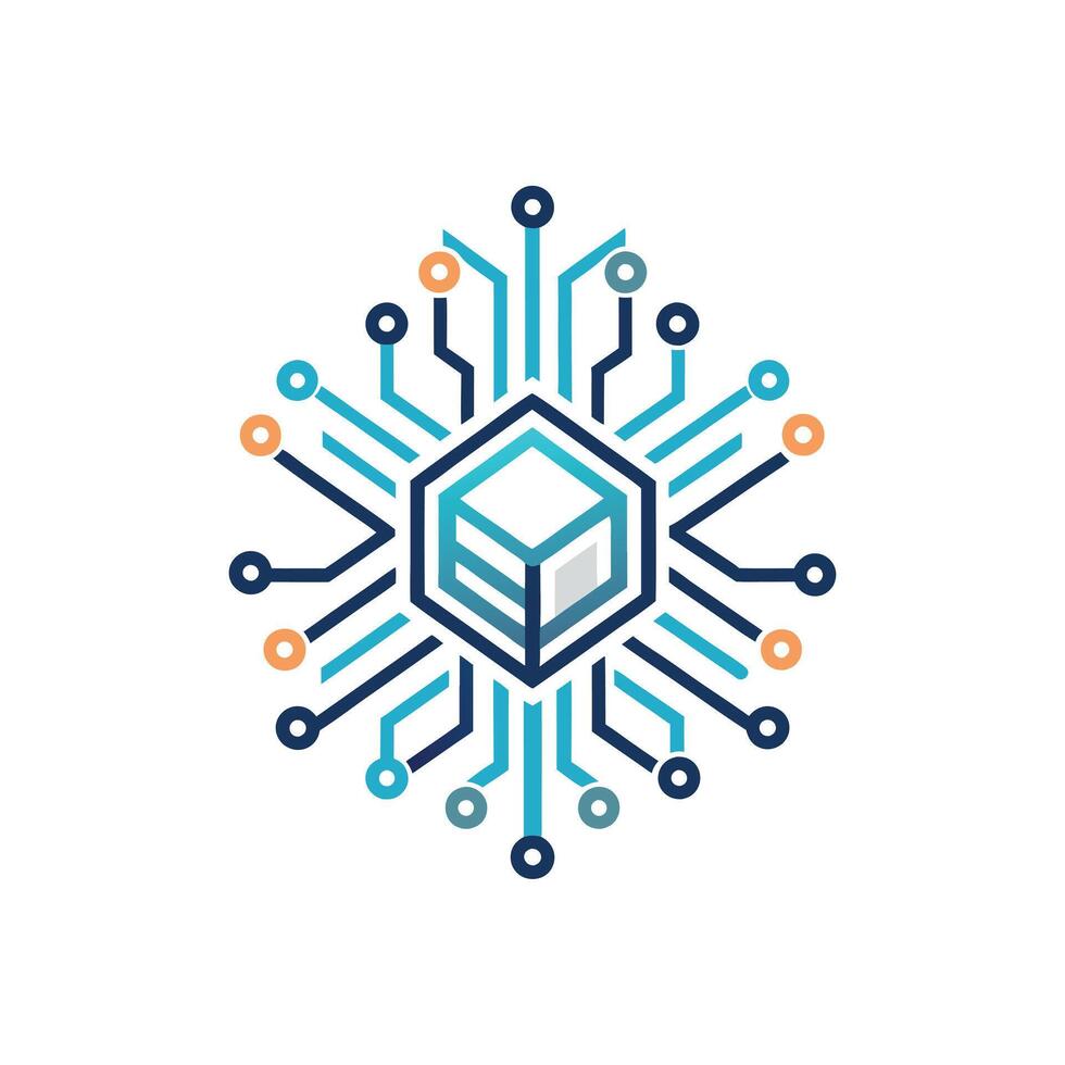Creative and Elegant Minimalistic Logo Design for Technology and Software Company vector