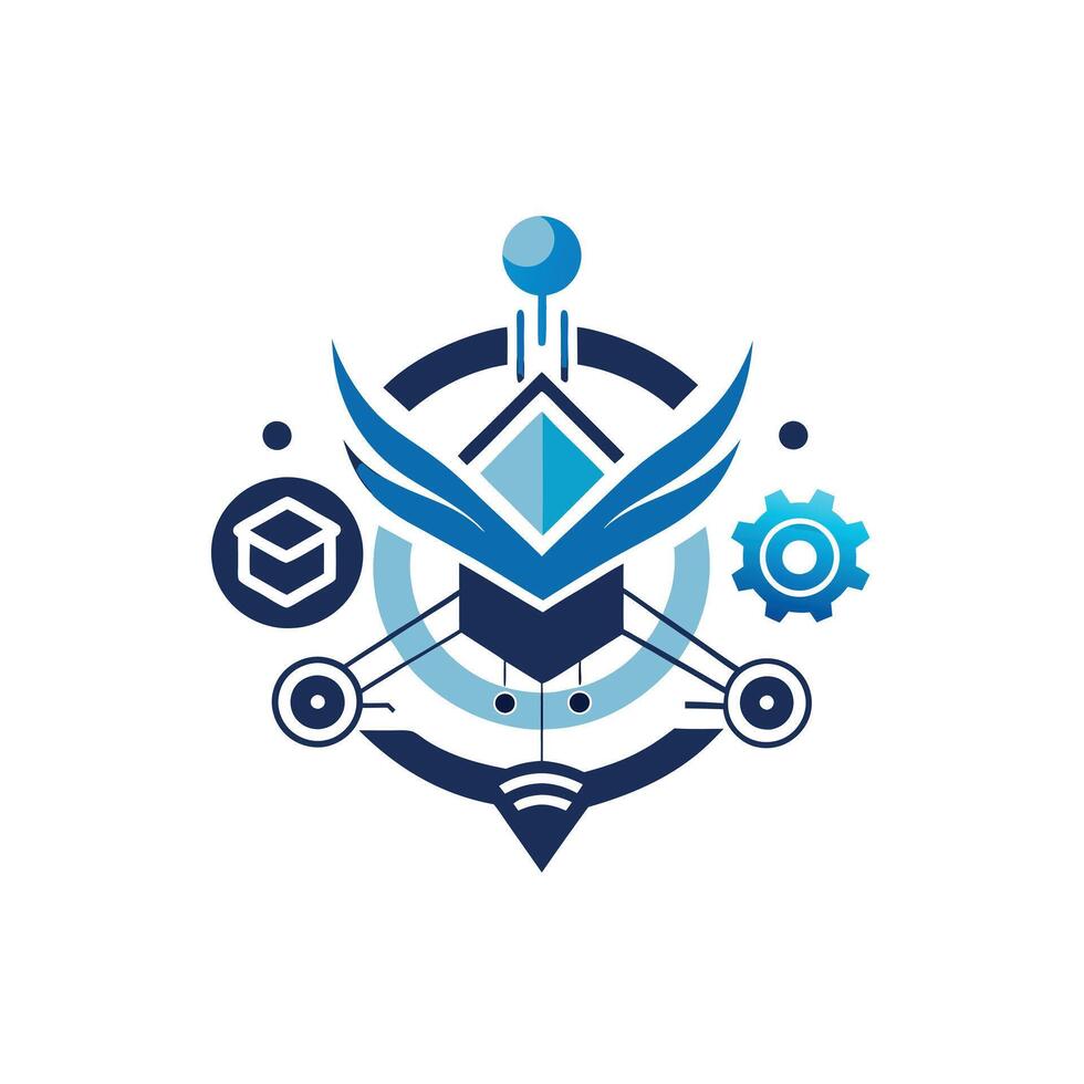 Creative and Elegant Minimalistic Logo Design for Technology and Software Company vector