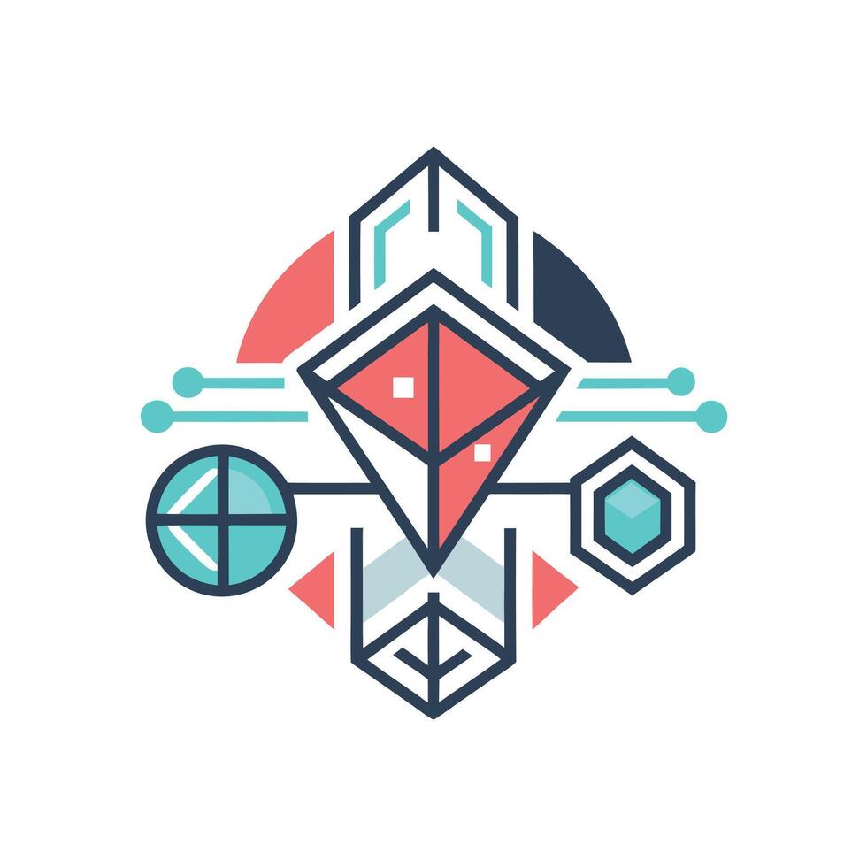 Creative and Elegant Minimalistic Logo Design for Technology and Software Company vector