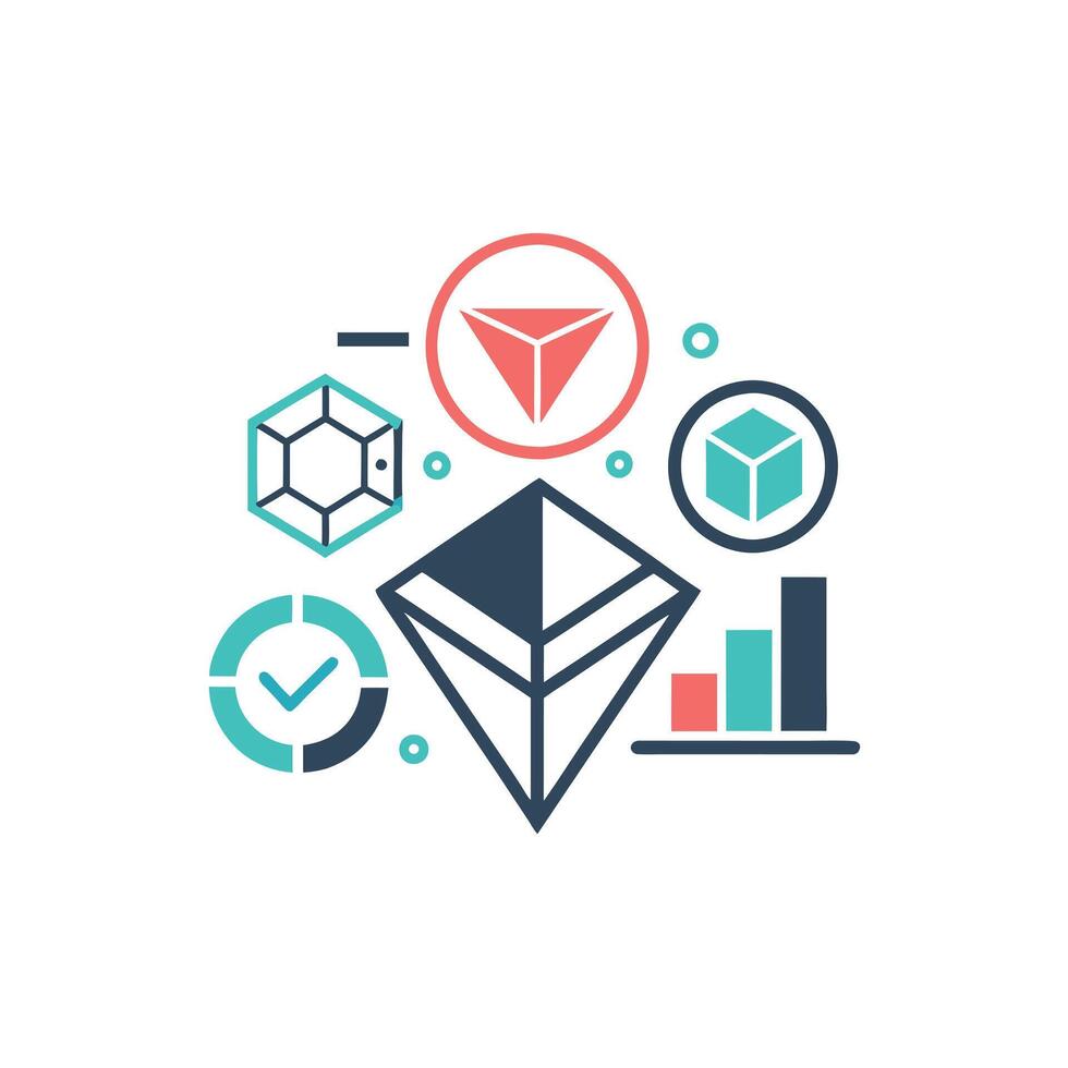 Creative and Elegant Minimalistic Logo Design for Technology and Software Company vector